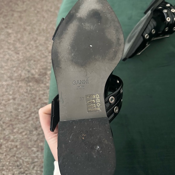 Ganni Buckle Flats - Picture 3 of 3